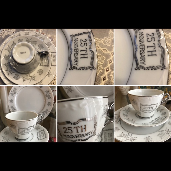 25 Anniversary Tea Trio Made in Japan - Picture 5 of 5